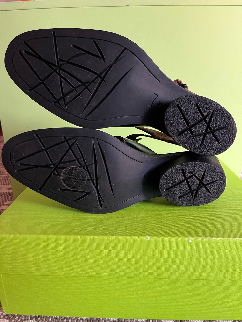 NWOT Camper leather heeled sandals - Picture 11 of 11